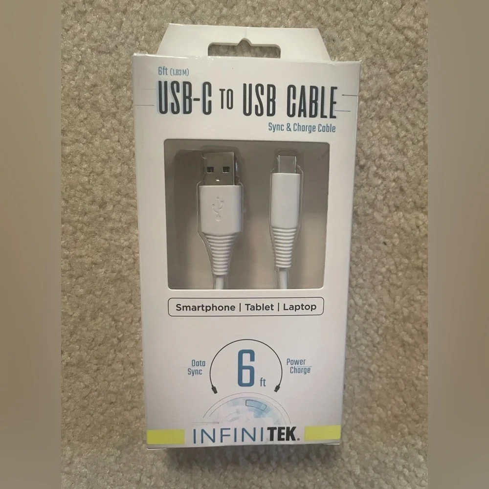 USB-C to USB Cable - White